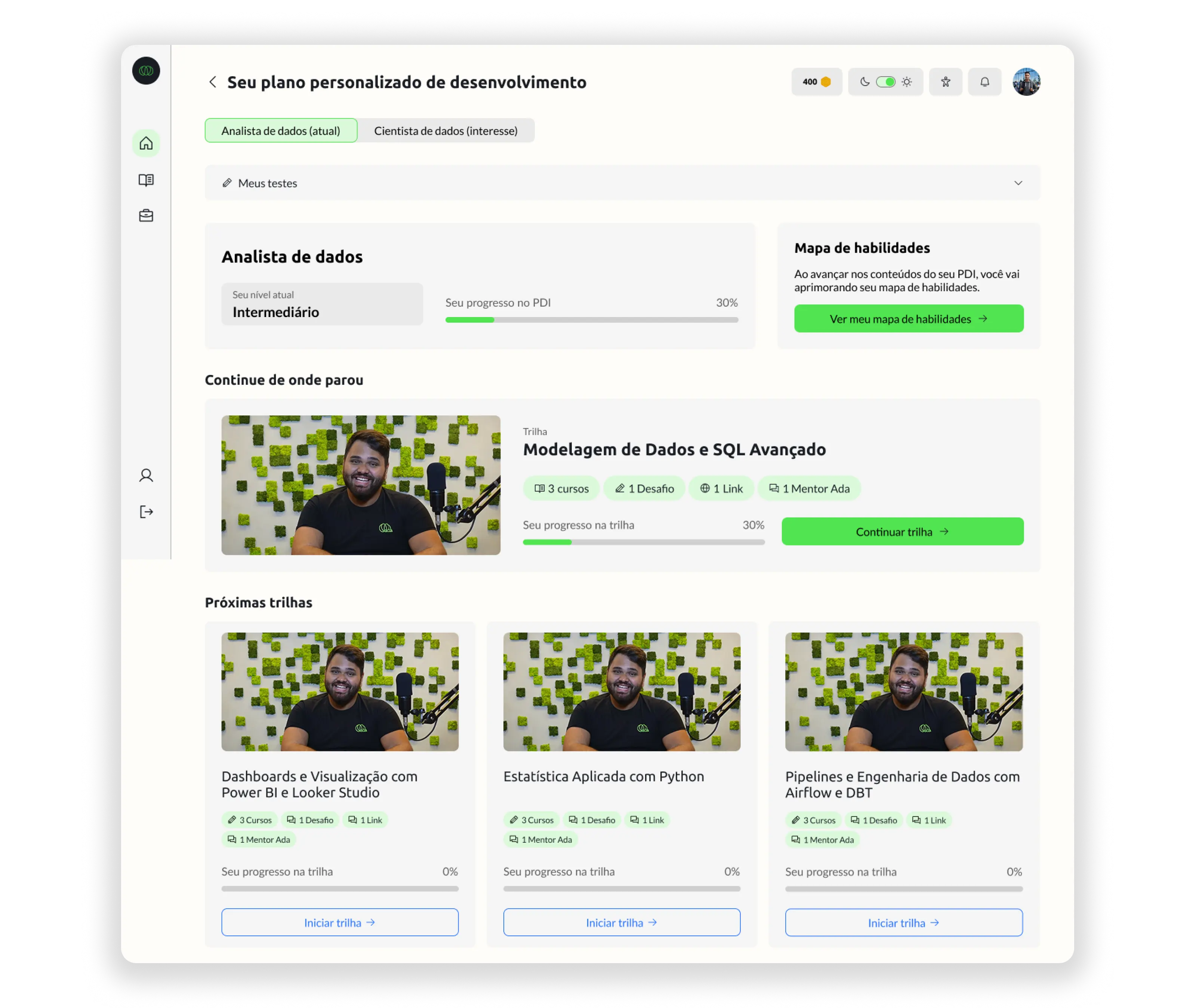 Cursos digitais da Ada em uma única plataforma